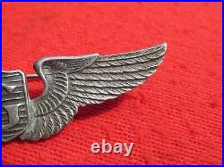 US Army Air force AAF 3 inch Glider Pilot Wing pin back coin silver british CBI