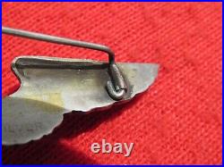 US Army Air force AAF 3 inch Glider Pilot Wing pin back coin silver british CBI