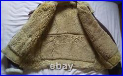 US Army AirForce Original B-3 Flight Jacket With parts replacement WW2 Military