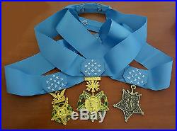US Army Navy Air Force MEDAL OF HONOR and RIBBON Full Size Replica