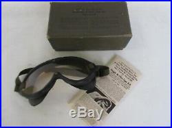 US Army Polaroid Airforce B8 Flying Goggles M-1944 WK2 WWII Mint in Box USAAF