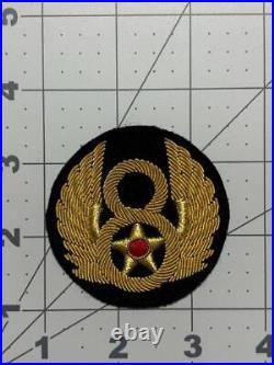 US Made WW 2 US Army 8th Air Force Bullion Wool Patch Inv# K6550