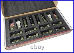 US Military Army vs Air Force Chess Men Set with 18 Cherry Color Board