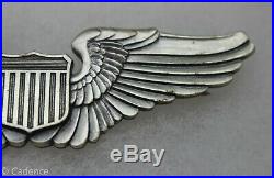 US Pre WW2 Army Air Force Pin Back 1930s Pilot's Wings 3 Gemsco NY Nr Mint M333