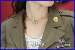 US WW2 AAC Army Air Corps Force Cut Down Ike Jacket. Named. Sterling Wing. J85