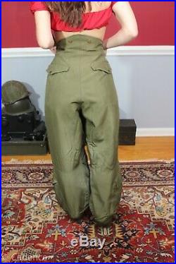 US WW2 Army Air Forces Corps A-11-A Lined Extreme Cold Weather Flight Pants J86