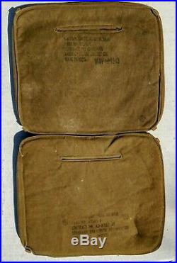 US WWII Army Air Force Canvas Parachute Seat Cushions