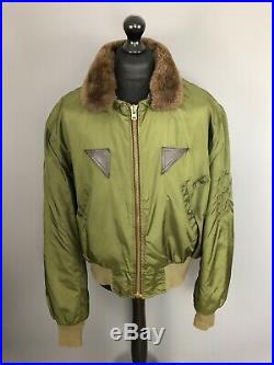 USAAF US ARMY AIR FORCE B-15F Jacket XXL Green Great Condition Mens