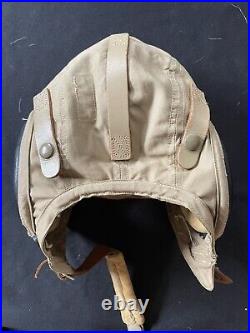 Unissued Cond AN-H-15 Cloth Summer Flying Cap Helmet US Army Air Force WWII Sz M