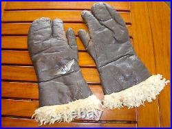 Us Army Air Force Air Gunner Wing & Leather Gloves Gauntlets A-9a Ww2