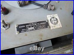 Us Army Air Force Audio Oscillator Ts-382 E/u With Case Matching Serial Numbers