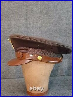 Us Army Air Force Original Officer's 50 Mission Crusher Crush Cap Wwii Class A