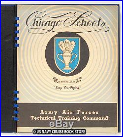 Us Army Air Force Ww II 1943 Chicago Schools Technical Training Command Yearbook