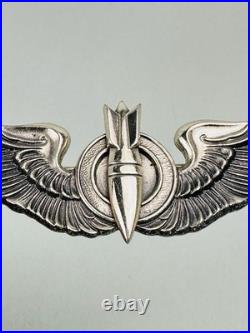 Us Army Air Force Ww2 Bombardier Sterling Wings Pin Back 3 Inch