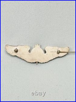 Us Army Air Force Ww2 Bombardier Sterling Wings Pin Back 3 Inch