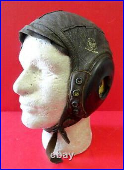 Us Army Air Forces Pilots Type A-11 Leather Flying Helmet