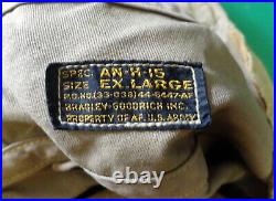 Us Army Air Forces Type An-h-15 Summer Flying Helmet- Rare Extra Large