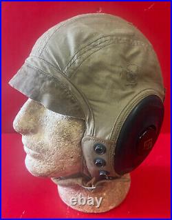 Us Army Air Forces Type An-h-15 Summer Flying Helmet- Size Extra Large