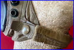 Us Army Air Forces Type An-h-15 Summer Flying Helmet- Size Extra Large