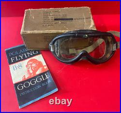 Us Army Air Forces Type B-8 Flying Goggles- Boxed