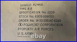 Us Army Air Forces Type B-8 Flying Goggles- Boxed