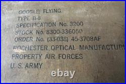 Us Army Air Forces Type B-8 Flying Goggles- Boxed