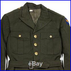 Us Army Air Forces Usaaf Officer Od Wool Gabardine Dress Jacket 37r Af Patch