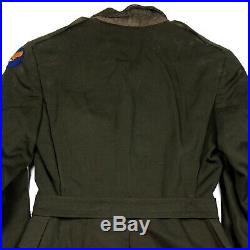 Us Army Air Forces Usaaf Officer Od Wool Gabardine Dress Jacket 37r Af Patch