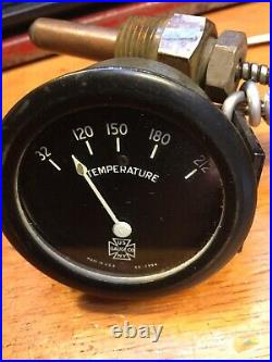 Us Temperature Gauge Prewar Aircraft Race Car Trog Scta Speedster