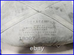Us Wwii Switlik Army Air Corp Parachute Dated 1943 B17 B24 Fighter Pilot