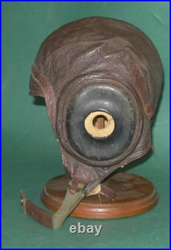 VINTAGE WW2 US Army Air Forces Type A-11 Spec 3189 B Leather Flight Helmet Large