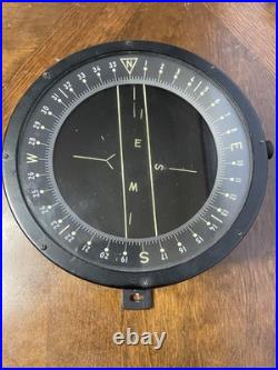 VINTAGE WWII US Army Air Force TYPE D-12 Compass Bendix Aviation Corporation