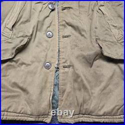 VTG 1940'S WWII USAF US Army Air Force B-9 Winter Parka Bomber Jacket + Gloves