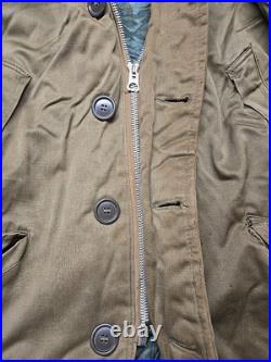 VTG 1940'S WWII USAF US Army Air Force B-9 Winter Parka Bomber Jacket + Gloves VTG 1940'S WWII USAF US Army Air Force B-9 Winter Parka Bomber Jacket + Gloves
