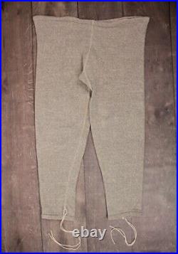VTG 1940s WW2 US Army Air Force Heathered Grey Sweatpants Sz XL WWII 40s