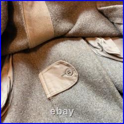 VTG 40s 1943 Heavy Wool Overcoat Trench Coat WW2 US Military Army Air Force 38S