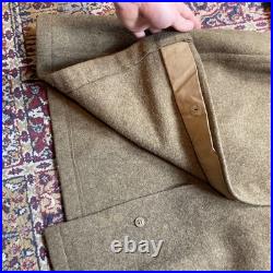 VTG 40s 1943 Heavy Wool Overcoat Trench Coat WW2 US Military Army Air Force 38S