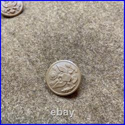 VTG 40s 1943 Heavy Wool Overcoat Trench Coat WW2 US Military Army Air Force 38S