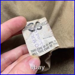 VTG 40s 1943 Heavy Wool Overcoat Trench Coat WW2 US Military Army Air Force 38S