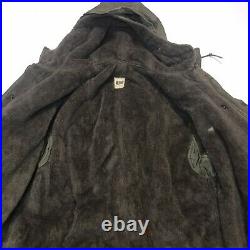 VTG 40s M-1947 M47 US Army Air Force Overcoat Parka Coat Jacket With Pile Liner M