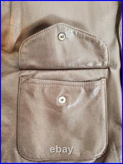 VTG Cooper Type A-2 Leather Flight Jacket 15th US Army Air Force Patch Size 42 L