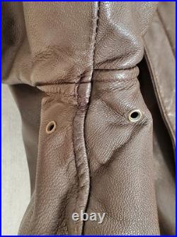VTG Cooper Type A-2 Leather Flight Jacket 15th US Army Air Force Patch Size 42 L