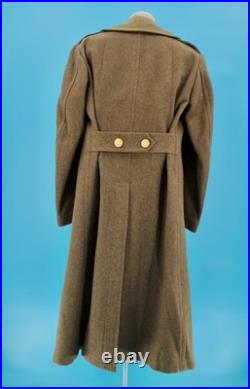 VTG Men's WWII 1940s US Army Air Force Wool Trench Coat / Overcoat 38 L WW2 40s