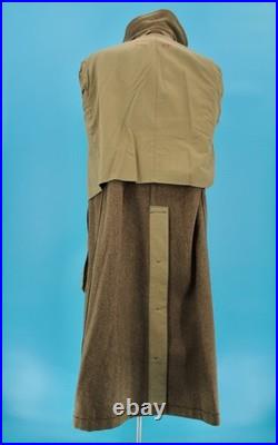 VTG Men's WWII 1940s US Army Air Force Wool Trench Coat / Overcoat 38 L WW2 40s