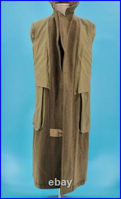 VTG Men's WWII 1940s US Army Air Force Wool Trench Coat / Overcoat 38 L WW2 40s