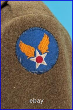 VTG Men's WWII 1940s US Army Air Force Wool Trench Coat / Overcoat 38 L WW2 40s