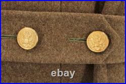 VTG Men's WWII 1940s US Army Air Force Wool Trench Coat / Overcoat 38 L WW2 40s