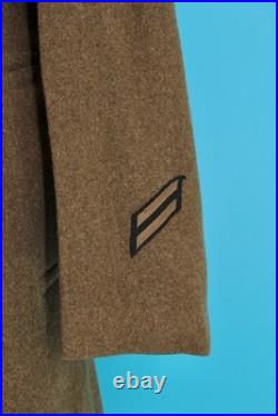 VTG Men's WWII 1940s US Army Air Force Wool Trench Coat / Overcoat 38 L WW2 40s