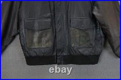 VTG Type A-2 Flyer's Bomber Flight Leather Jacket US Army Air Force Size XL