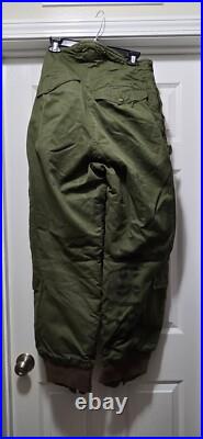 VTG US Army Air Force WWII Alpaca Lined Type A-11A Trousers Men's Sz 30 / 31x31